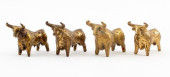 LOUIS MENDEZ GILT BRONZE BULL