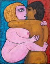 LOUIS MENDEZ "LOVERS" ACRYLIC