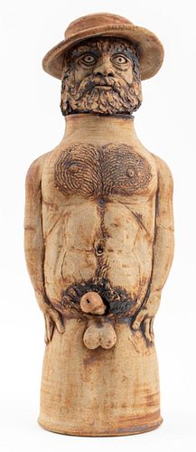 LOUIS MENDEZ NUDE MAN WEARING A HAT