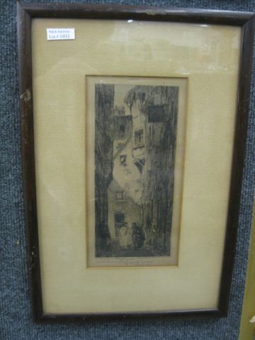Louis Orr Etching Couple