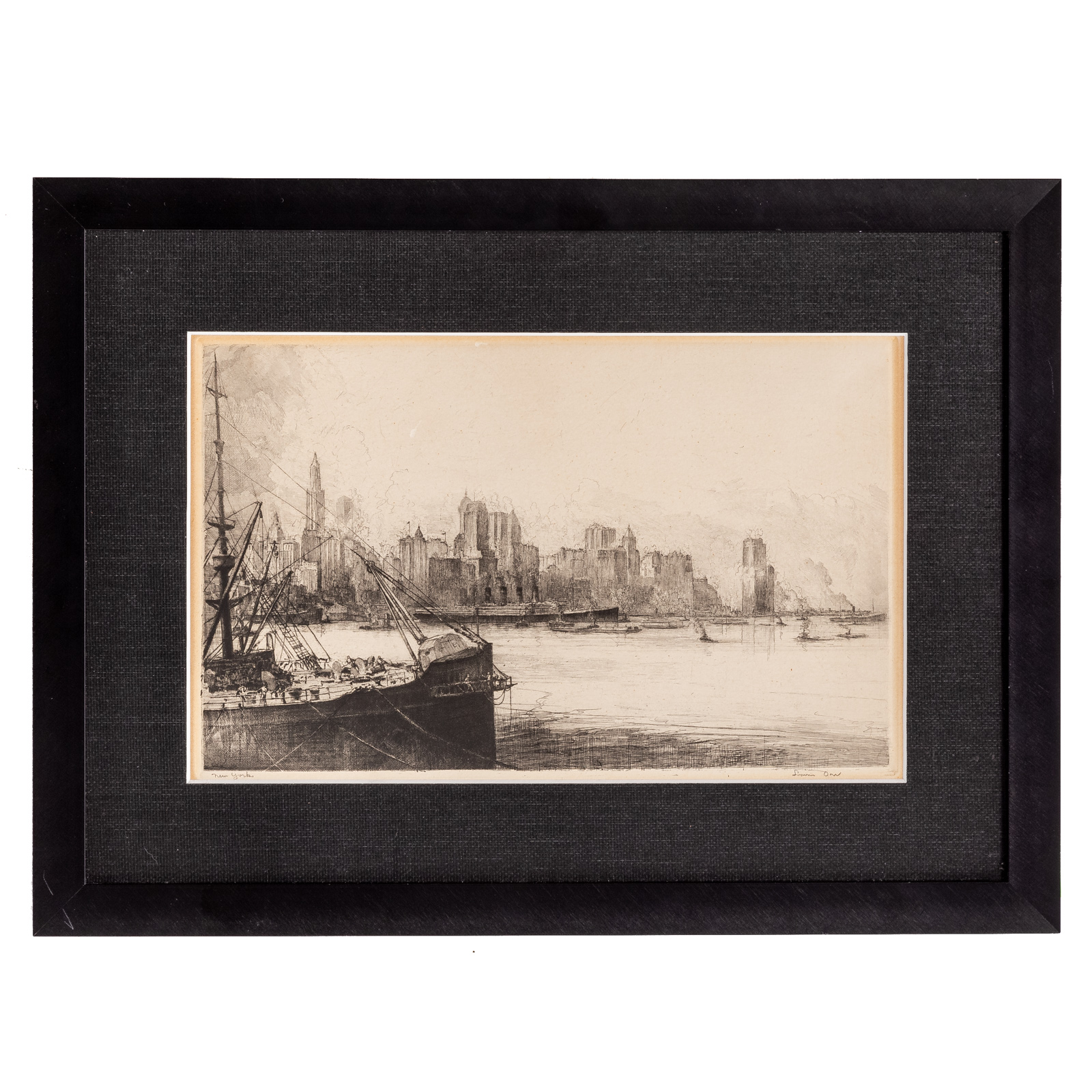 LOUIS ORR. "VIEW OF NEW YORK CITY,"