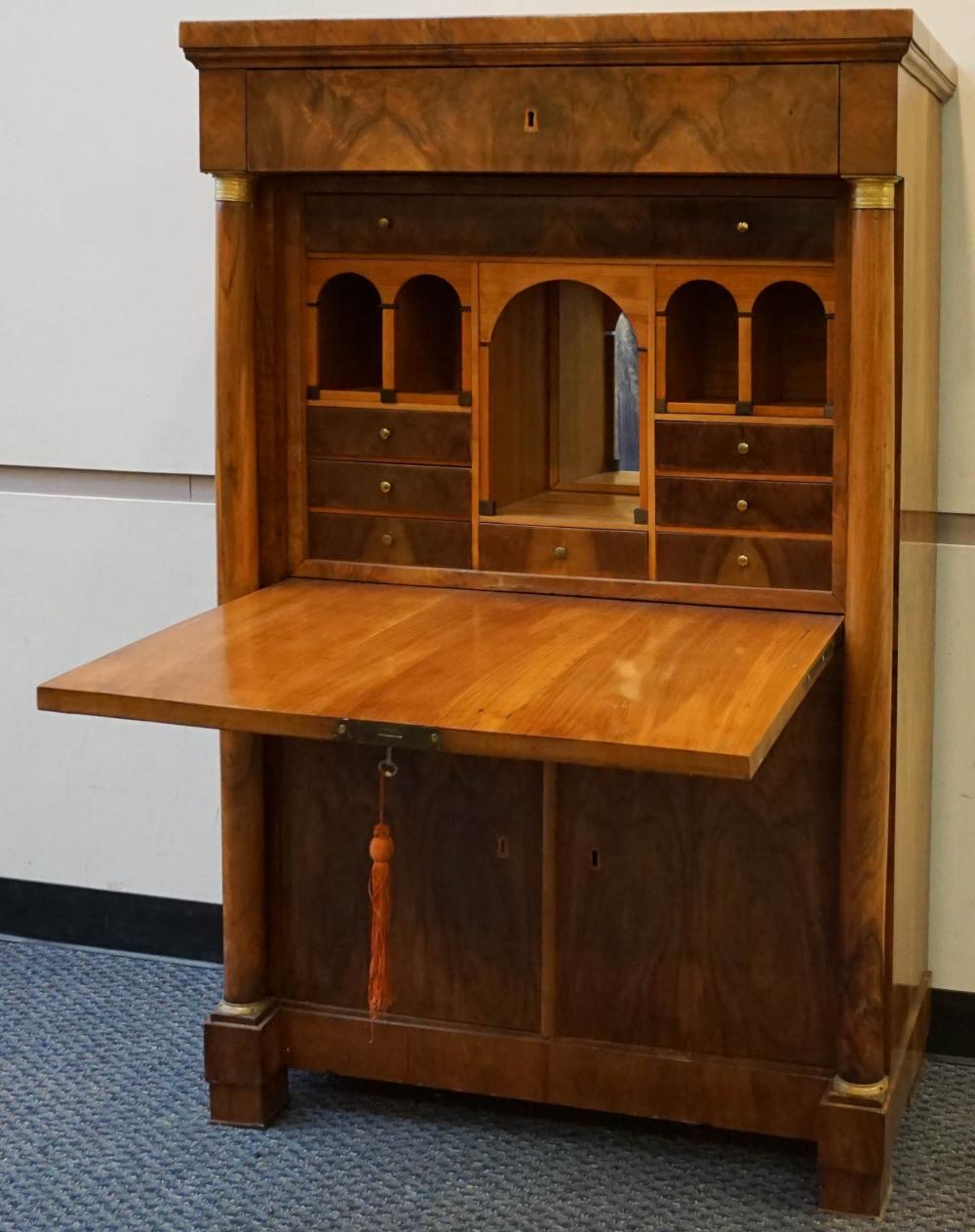 LOUIS PHILIPPE BRASS MOUNTED WALNUT