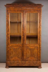 LOUIS PHILIPPE BURL WALNUT CAB