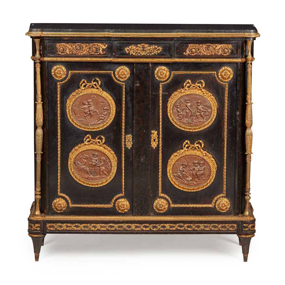 LOUIS PHILIPPE EBONISED, GILT AND