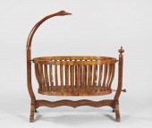 Louis-Philippe Mahogany Cradle