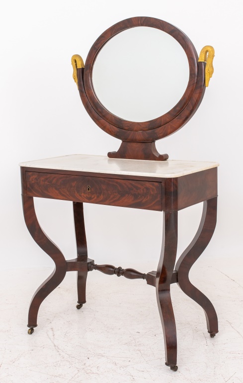 LOUIS PHILIPPE MAHOGANY VANITY