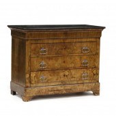 LOUIS PHILIPPE MARBLE TOP BURL