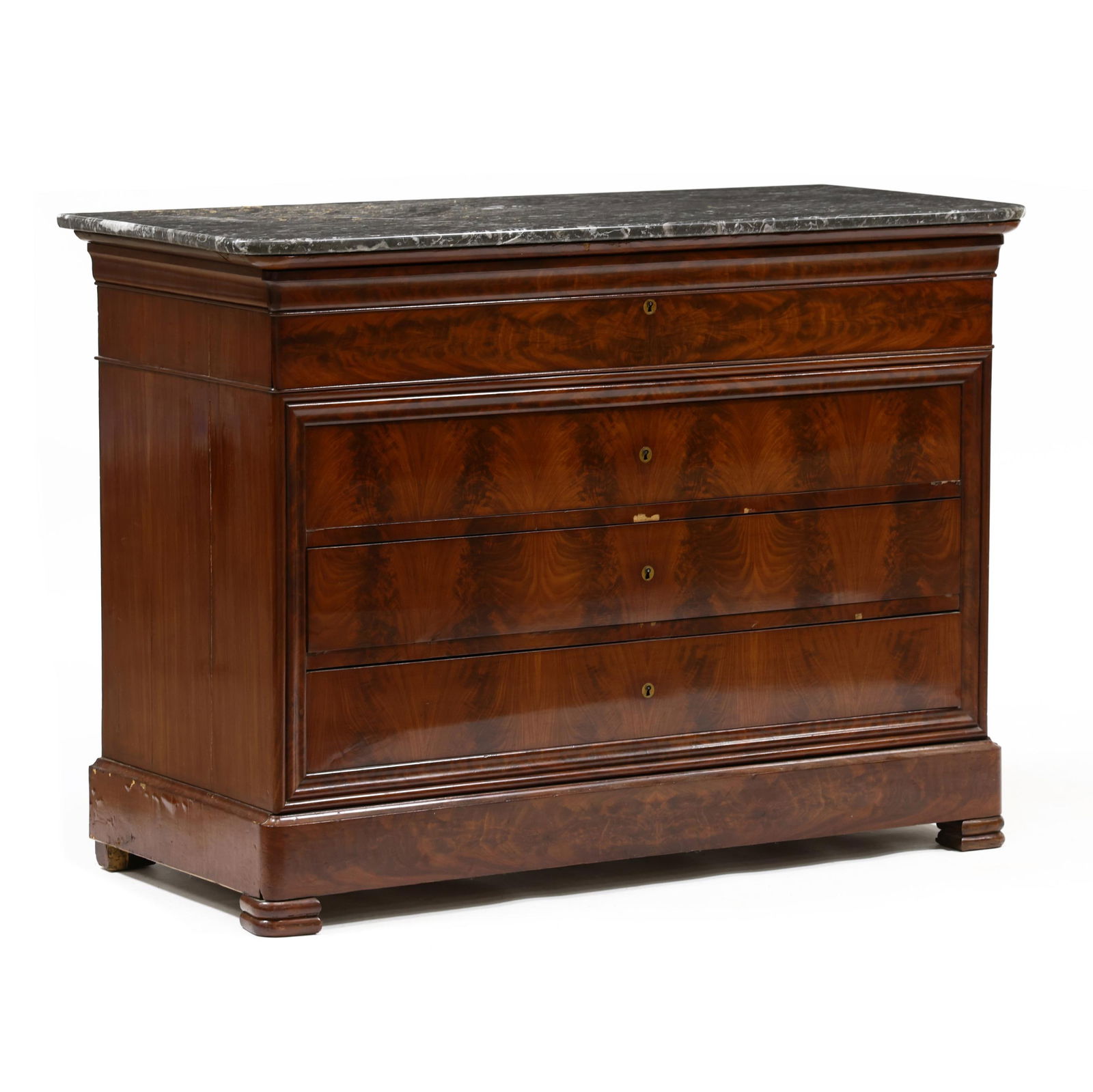 LOUIS PHILIPPE MARBLE TOP FIGURED
