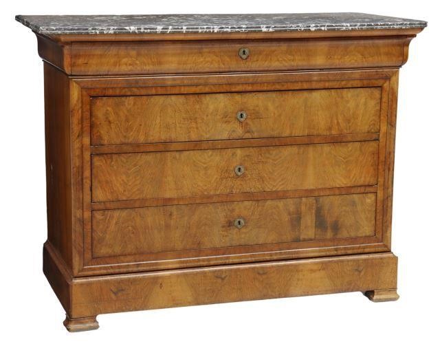 LOUIS PHILIPPE PERIOD MARBLE-TOP