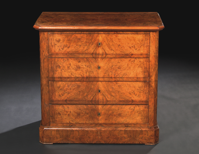 Louis-Philippe Walnut Commode, 