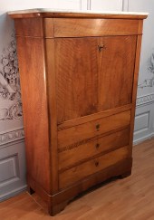LOUIS PHILIPPE WALNUT SECRETAI