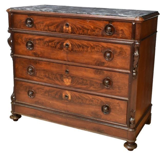 LOUIS PHILLIPE MAHOGANY MARBLE