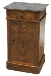 LOUIS PHILLIPE MARBLE-TOP BURL