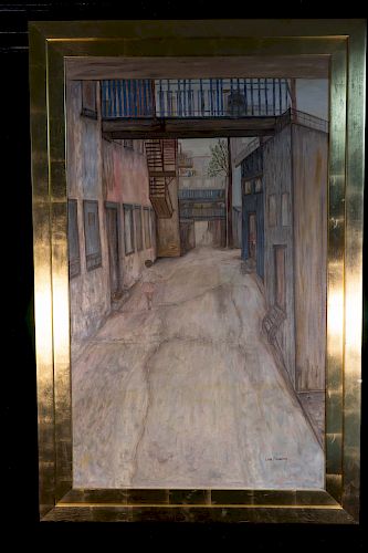 LOUIS SCHNEIDER 64 LARGE OIL ON