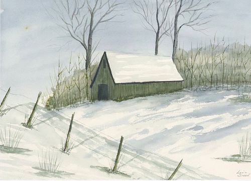 LOUIS STEEN (20TH C.) WATERCOLOR
