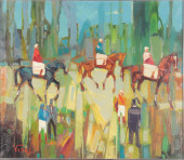 LOUIS VIDAL - RACEHORSE & JOCK