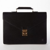 LOUIS VUITTON BLACK EPI LEATHE