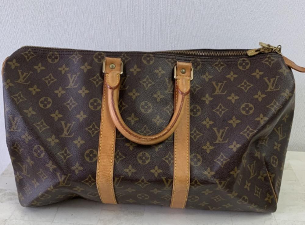 LOUIS VUITTON BROWN KEEPALL