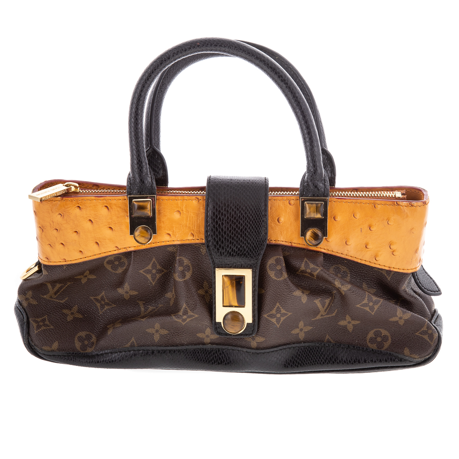 LOUIS VUITTON CANVAS, OSTRICH