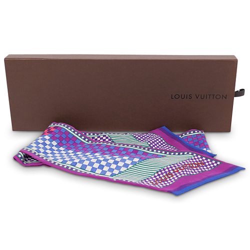 LOUIS VUITTON CHECKERED SILK