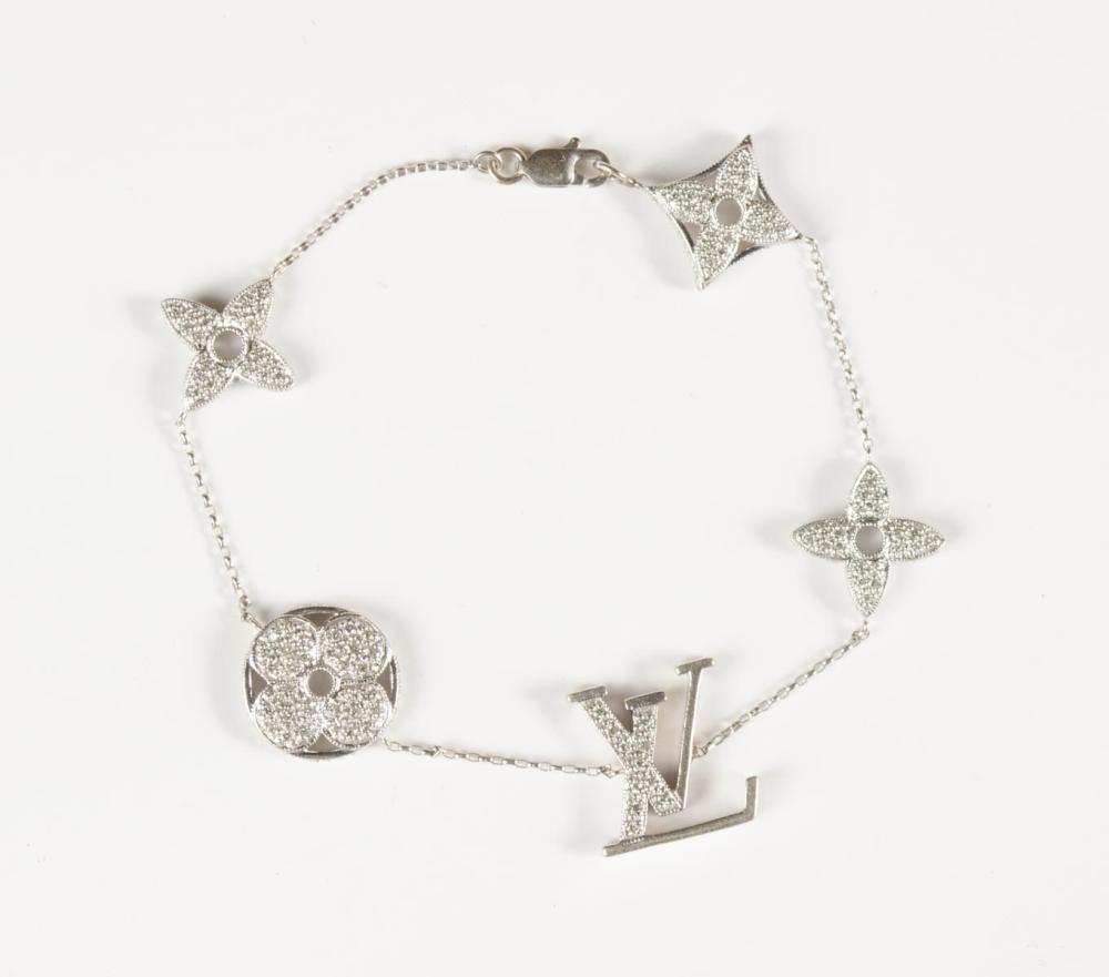 LOUIS VUITTON DIAMOND AND WHITE