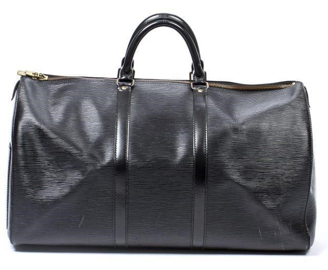 LOUIS VUITTON 'KEEPALL 50' BLACK