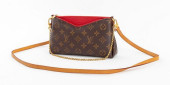 LOUIS VUITTON RED MONOGRAM &QU