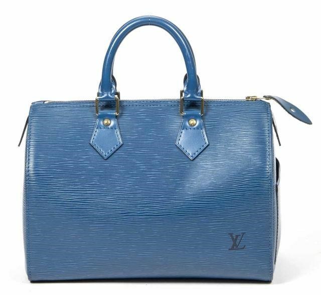 LOUIS VUITTON 'SPEEDY 25' BLUE