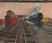 LOUIS WOLCHONOK OIL ON CANVAS