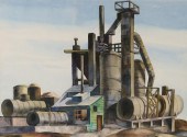LOUIS WOLCHONOK WATERCOLOR ON