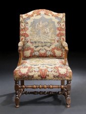 Louis XIII-Style Mahogany Faut