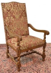LOUIS XIII STYLE UPHOLSTERED H