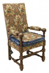 LOUIS XIII STYLE UPHOLSTERED O