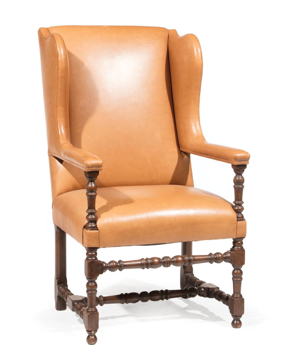 LOUIS XIII-STYLE WALNUT FAUTEUIL