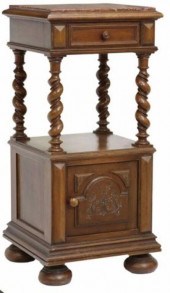 LOUIS XIII STYLE WALNUT MARBLE