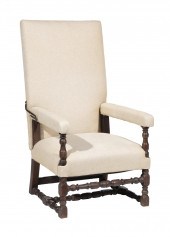 LOUIS XIV CARVED WALNUT FAUTEU