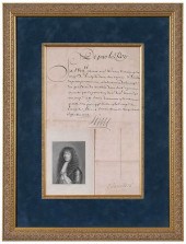 LOUIS XIV SIGNED DOCUMENTeight