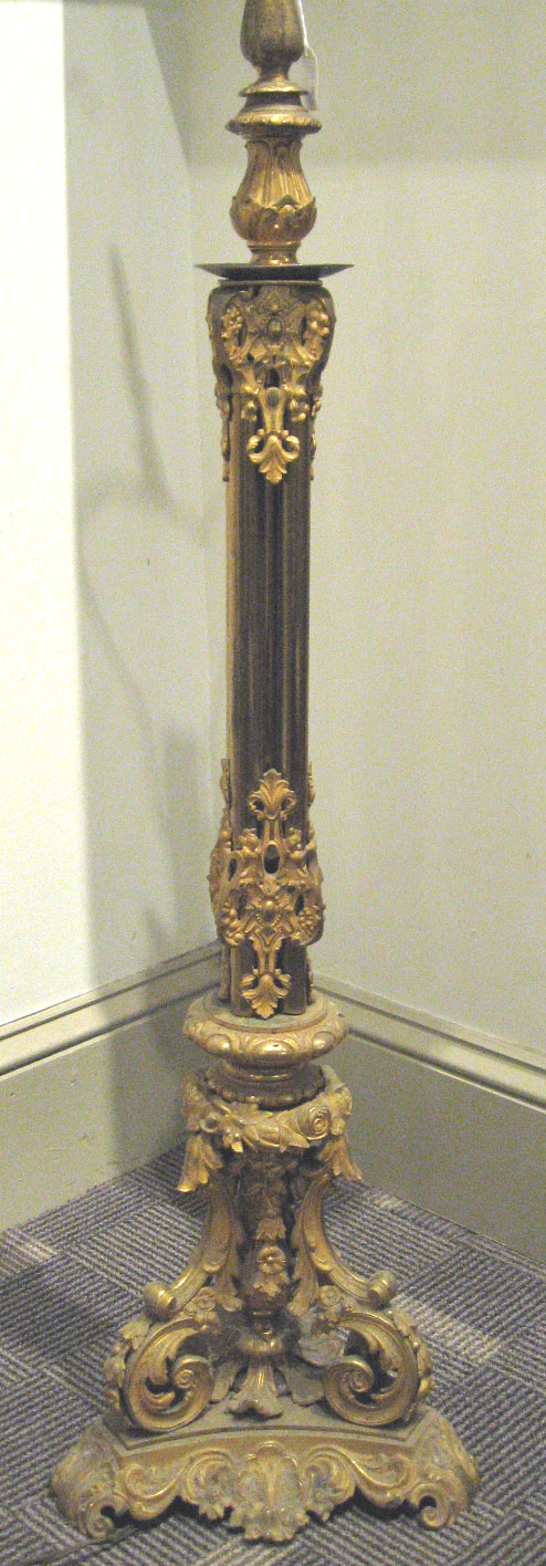 Louis XIV style brass and gilt