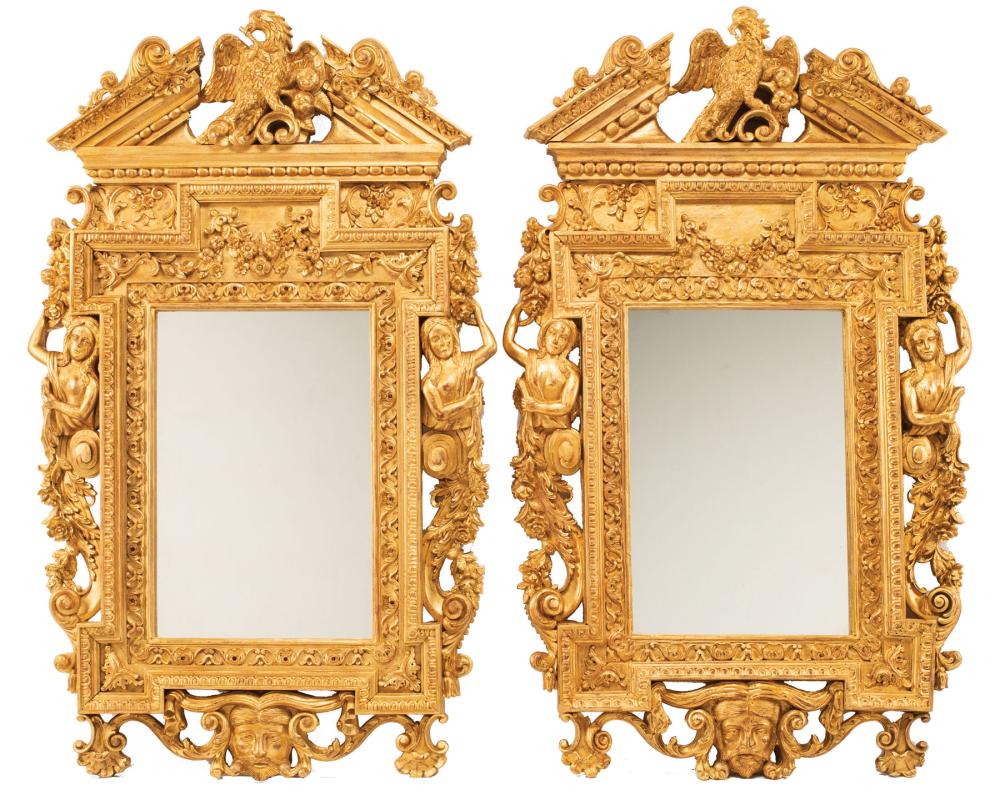 LOUIS XIV-STYLE CARVED GILTWOOD
