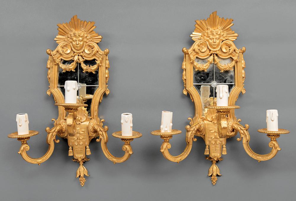LOUIS XIV-STYLE GILT BRONZE