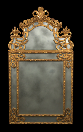 Louis XIV-Style Giltwood Looking