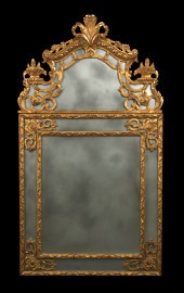 Louis XIV-Style Giltwood Looki