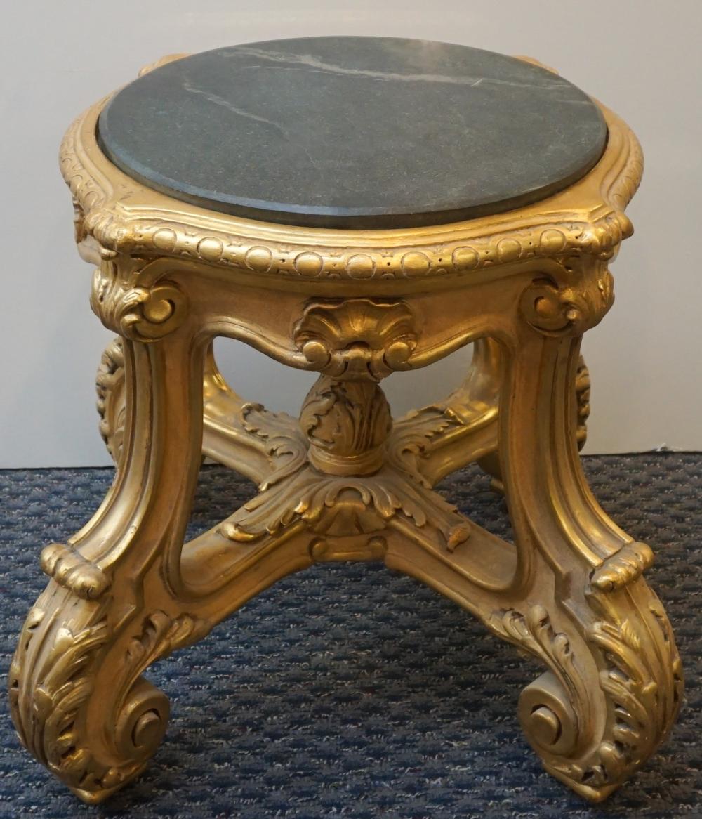 LOUIS XIV STYLE GILTWOOD MARBLE TOP