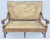 LOUIS XIV STYLE WALNUT SETTEE