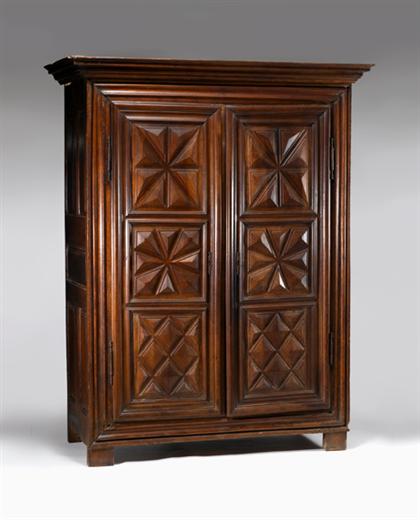 Louis XIV walnut armoire    late