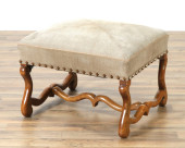 LOUIS XIV WALNUT BENCH, E. 18T