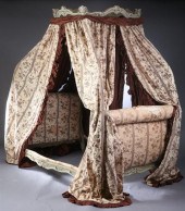 LOUIS XV BLUE AND GREY PAINTED