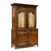 LOUIS XV CHERRY CARVED BUFFET-