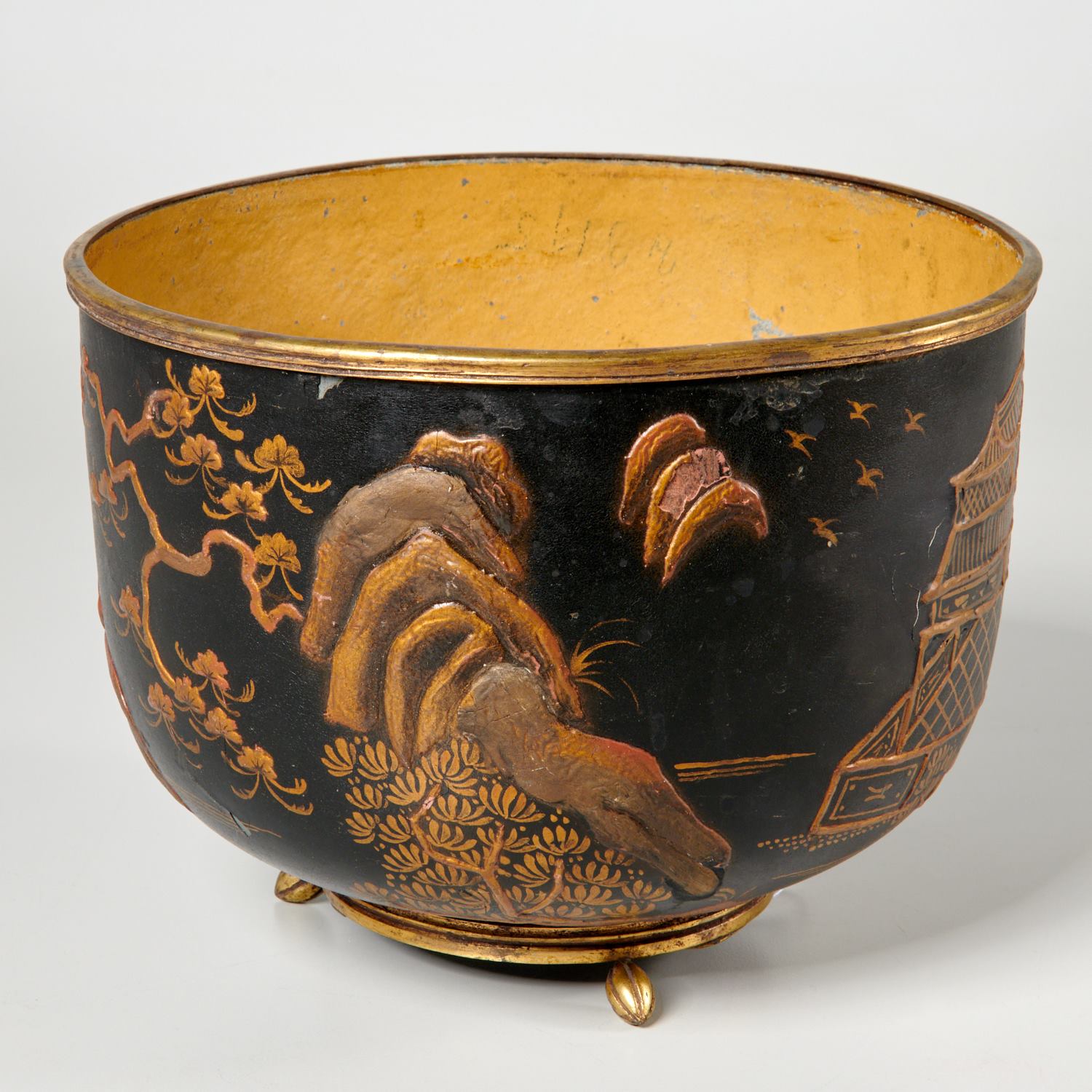 LOUIS XV CHINOISERIE TOLE, BRONZE
