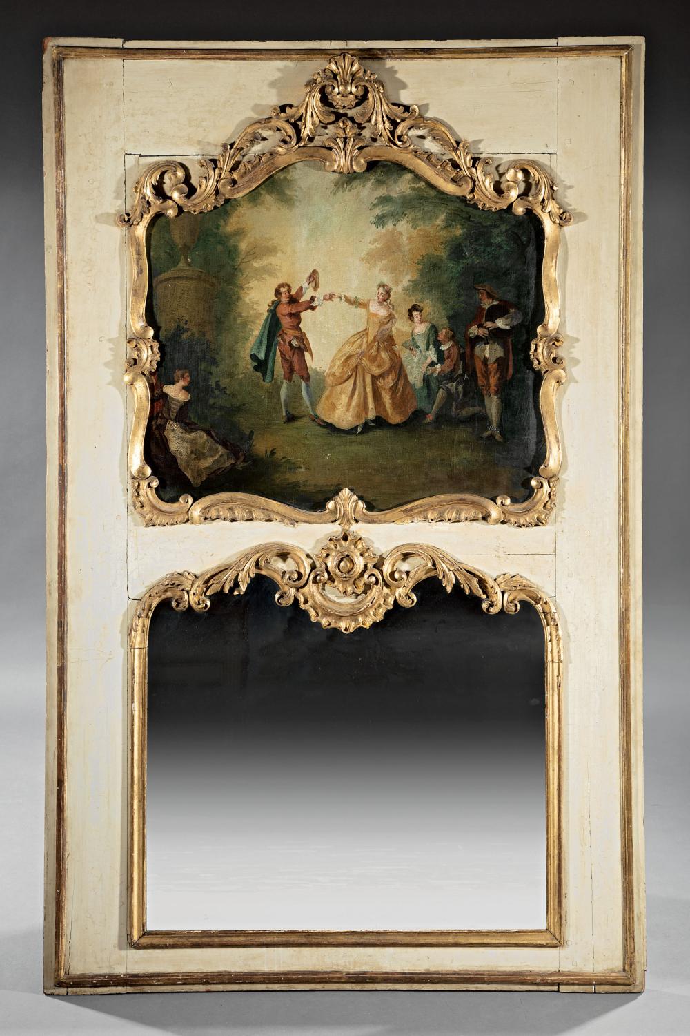 LOUIS XV CREME PEINTE TRUMEAU
